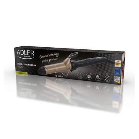 Adler | Hair Curler | AD 2112 | Ceramic heating system | Barrel diameter 32 mm | 55 W | Black - 4